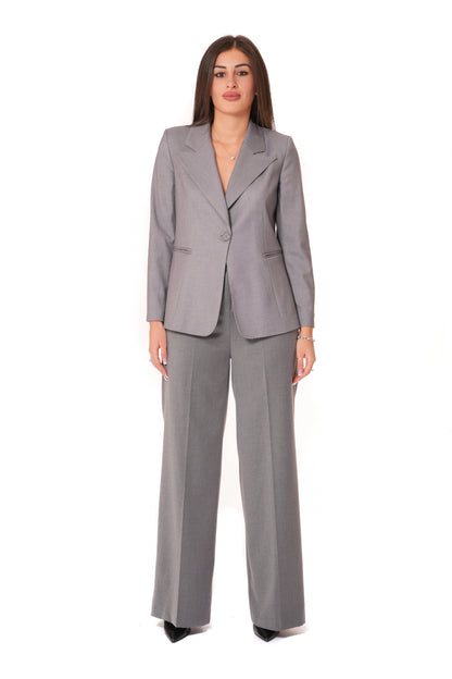 Tailleur Tessuto Vanz - Giacca Monopetto, pantalone a zampa