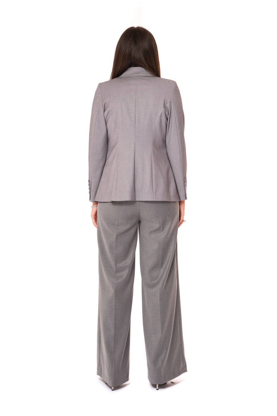 Tailleur Tessuto Vanz - Giacca Monopetto, pantalone a zampa