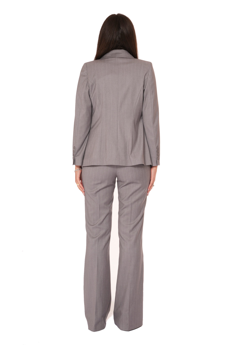 Tailleur Tessuto Vanz - Giacca Monopetto, pantalone a zampa