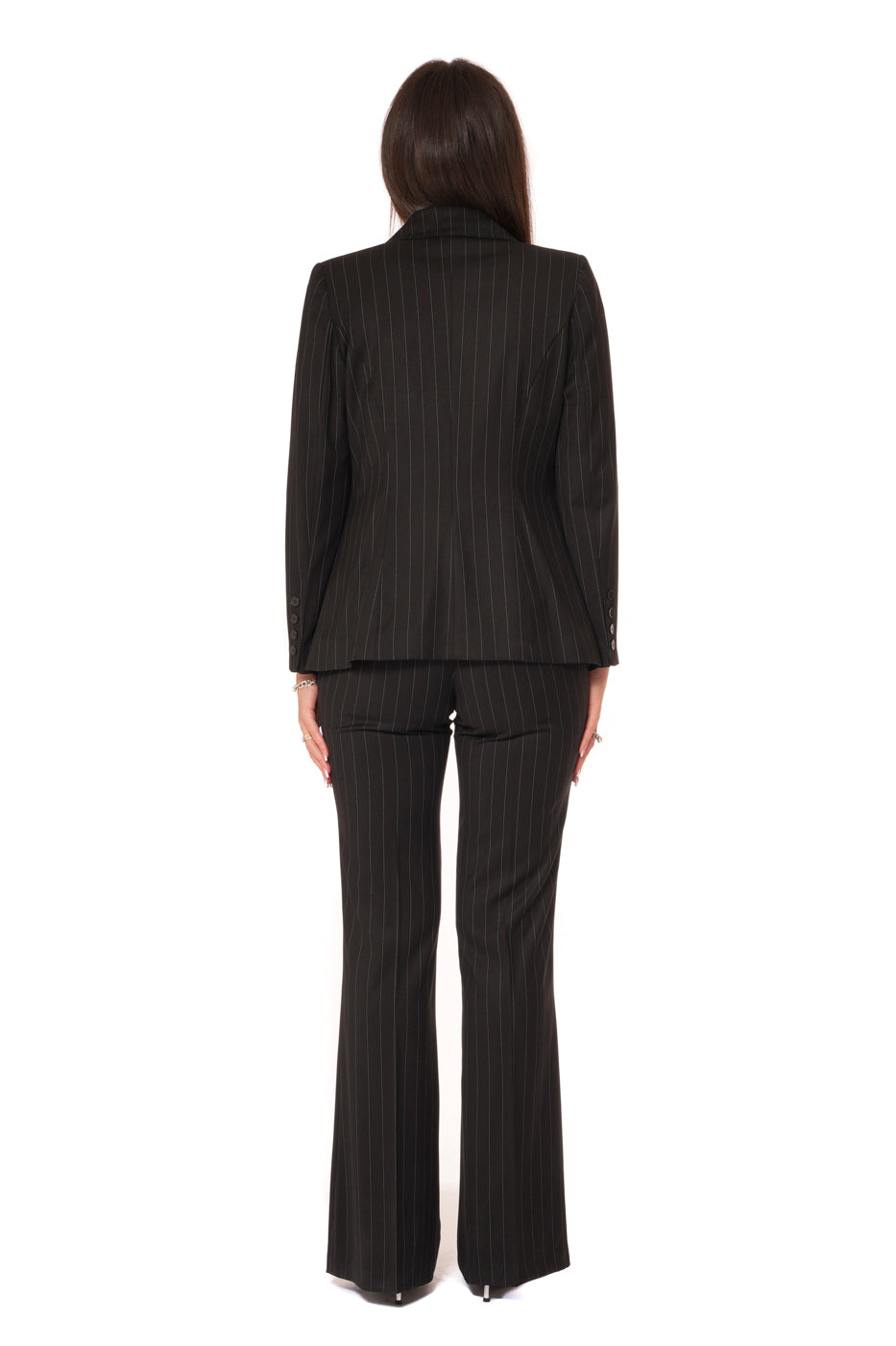 Tailleur Tessuto Vanz - Giacca Monopetto, pantalone a zampa