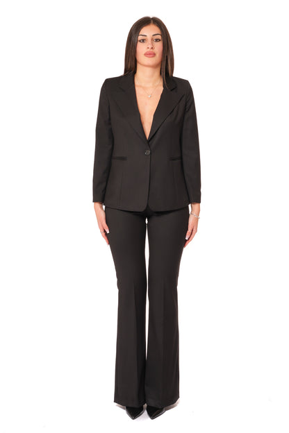 Tailleur Tessuto Vanz - Giacca Monopetto, pantalone a zampa