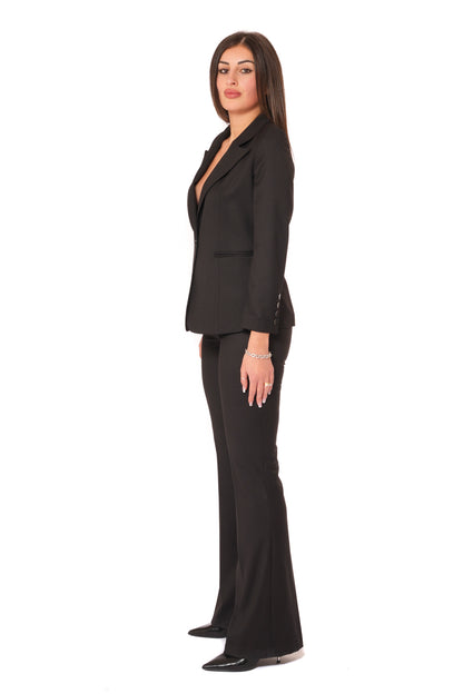 Tailleur Tessuto Vanz - Giacca Monopetto, pantalone a zampa