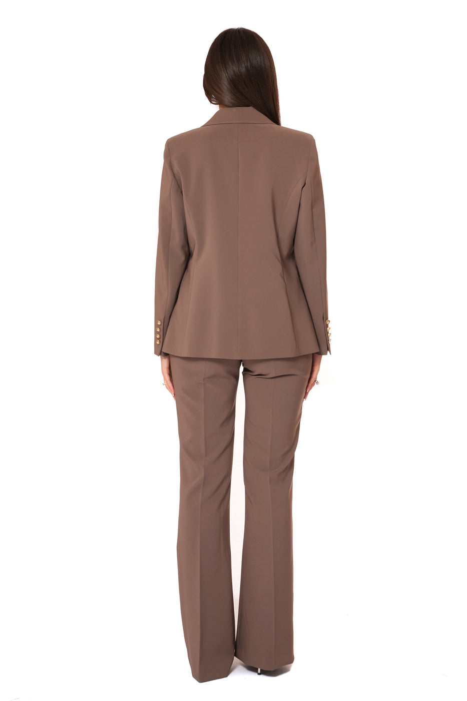 Tailleur tessuto Tecnico - Giacca monopetto, pantalone a zampa