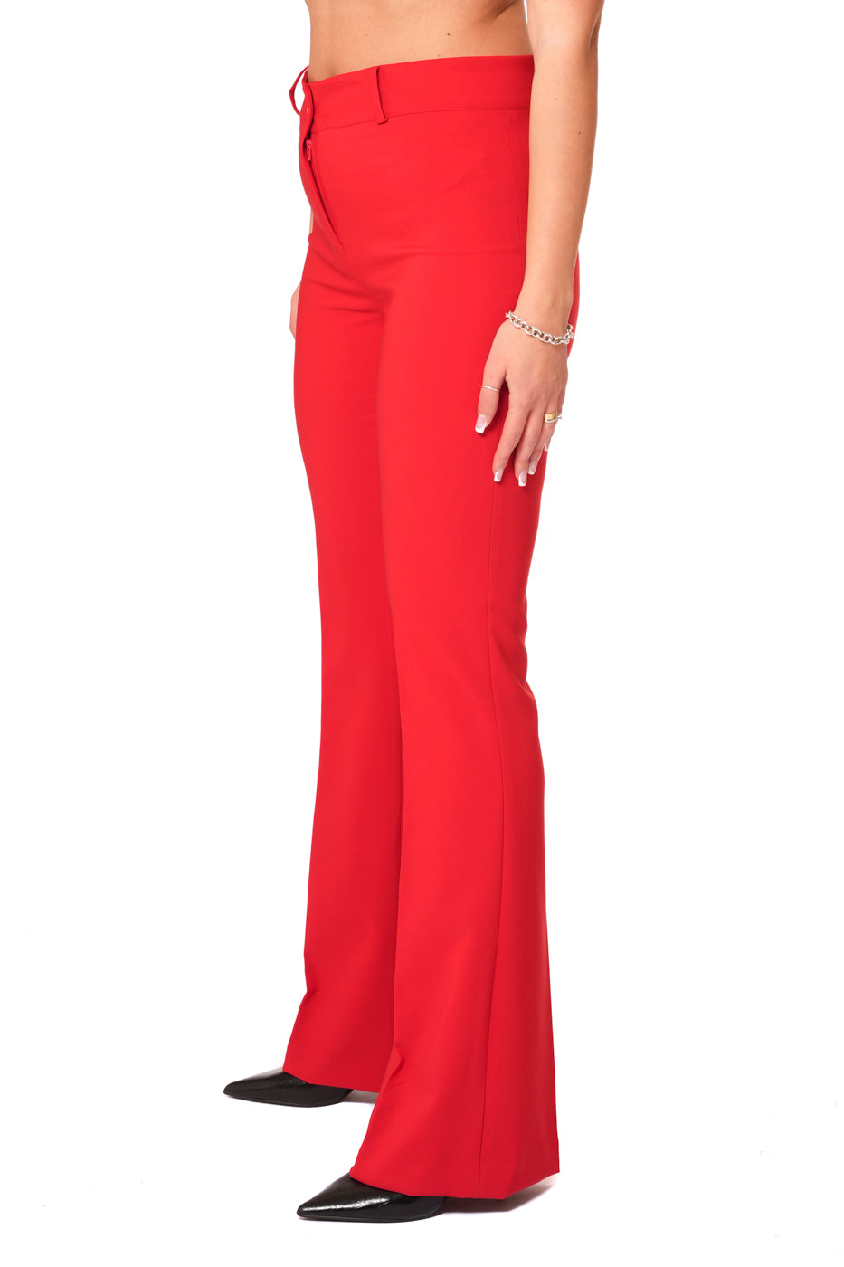 Tailleur tessuto Tecnico - Giacca monopetto, pantalone a zampa