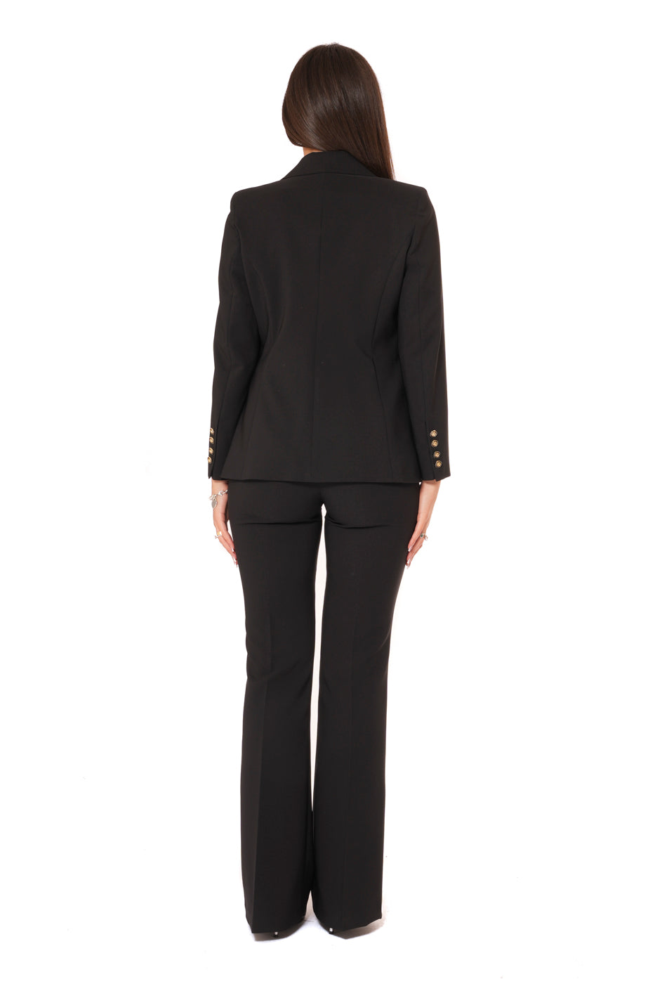 Tailleur tessuto Tecnico - Giacca monopetto, pantalone a zampa