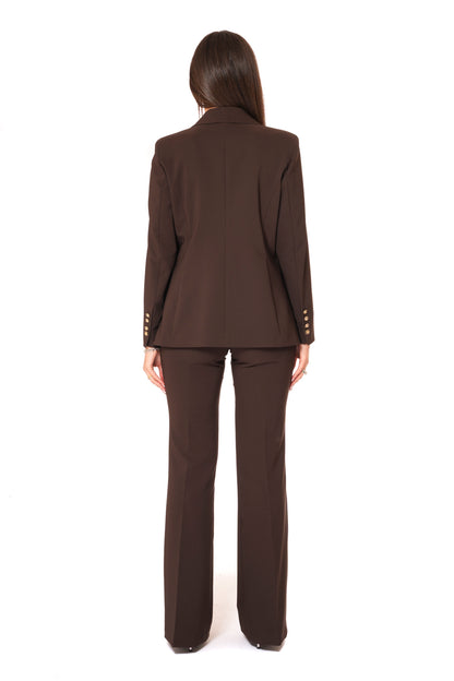 Tailleur tessuto Tecnico - Giacca monopetto, pantalone a zampa