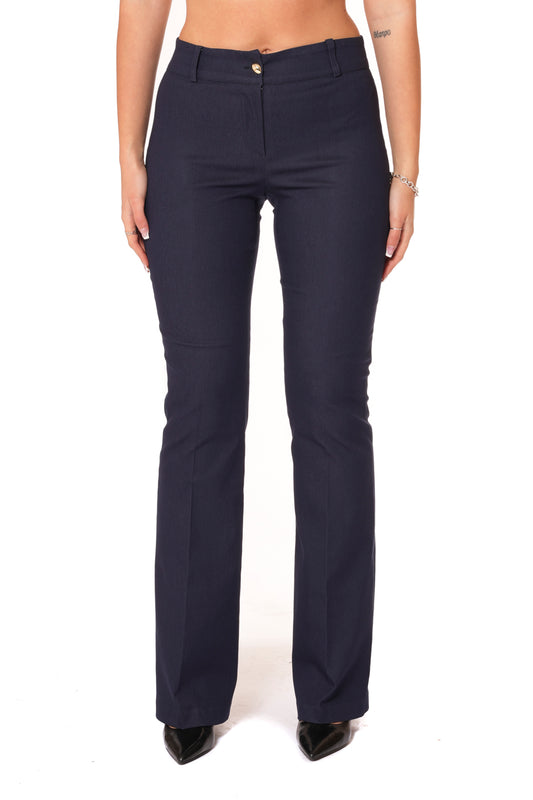 Pantalone a zampa effetto Jeans