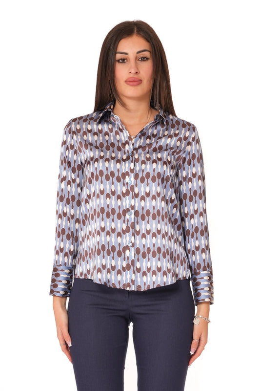 Camicia con bottoni Fantasia