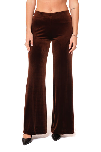 Tailleur Tessuto Ciniglia - Giacca Monopetto morbida, Pantalone gamba larga