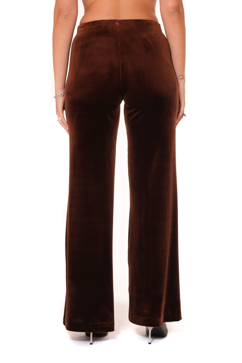 Tailleur Tessuto Ciniglia - Giacca Monopetto morbida, Pantalone gamba larga