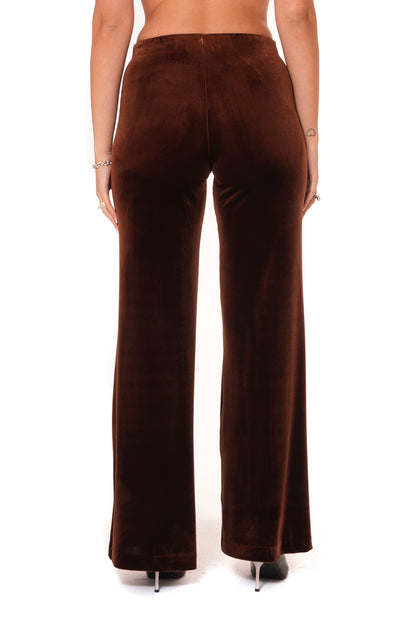 Tailleur Tessuto Ciniglia - Giacca Monopetto morbida, Pantalone gamba larga