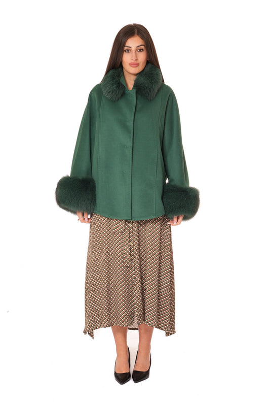 Mantella con Collo e Polsi in Volpe