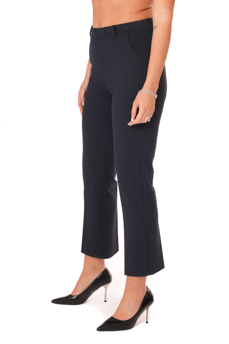 Tailleur Tessuto P.Milano- Giacca Monopetto pantalone a zampetta