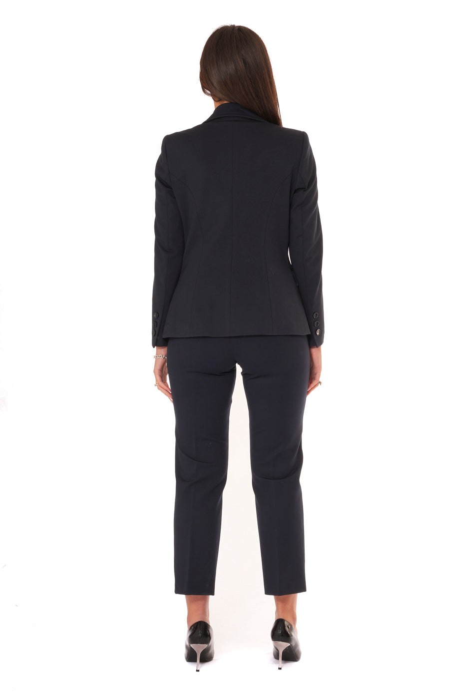 Tailleur Tessuto P.Milano- Giacca Monopetto pantalone a zampetta