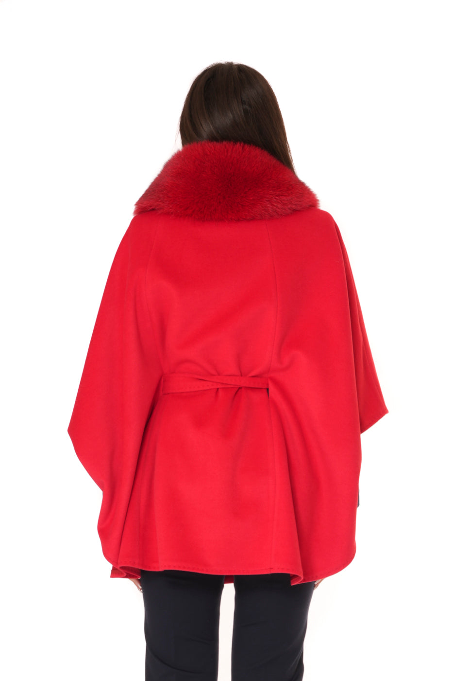 Cappotto a Vestaglia con cintura e bottoni e tasche a filo