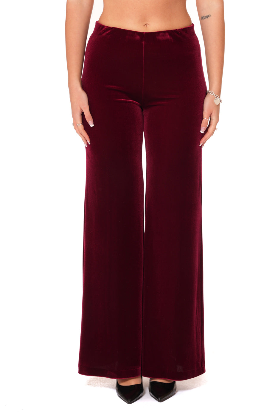 Tailleur Tessuto Ciniglia - Giacca Monopetto morbida, Pantalone gamba larga