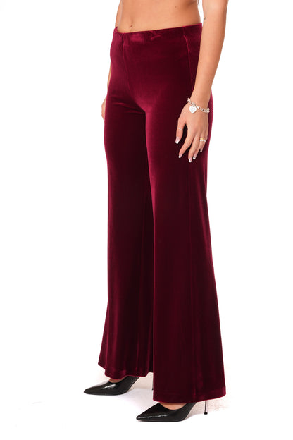 Tailleur Tessuto Ciniglia - Giacca Monopetto morbida, Pantalone gamba larga