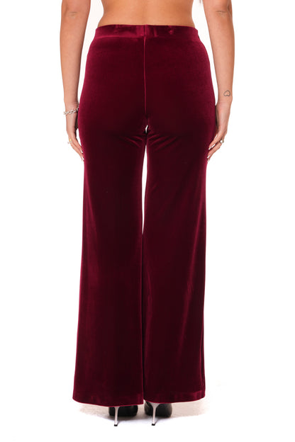 Tailleur Tessuto Ciniglia - Giacca Monopetto morbida, Pantalone gamba larga